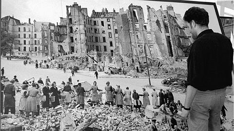 In München schlugen während des zweiten Weltkriegs viele Bomben ein.