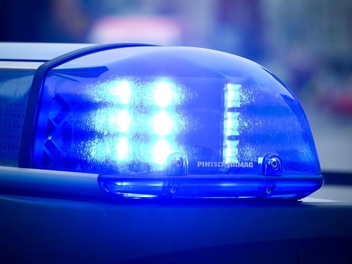 Das Blaulicht an einem Polizeiauto leuchtet. Foto: Patrick Pleul/Archiv