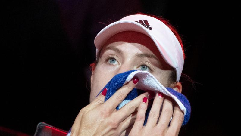 Angelique Kerber hat sich am Knöchel verletzt. Angelique Kerber hat sich am Knöchel verletzt.