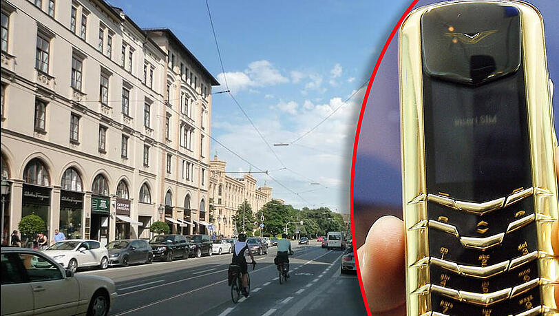 Auf der Maximilianstraße wollte sich "Guazzo" mit Luxushandys eindecken (Symbolbild). Auf der Maximilianstraße wollte sich "Guazzo" mit Luxushandys eindecken (Symbolbild).