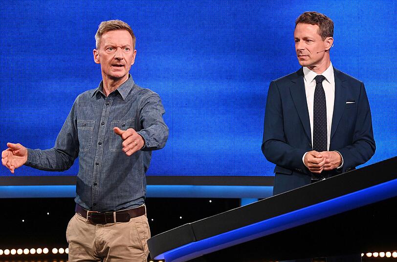 Michael Kessler (links) sorgt wie gewohnt für gute Laune im Studio. Rechts: Alexander Bommes. Michael Kessler (links) sorgt wie gewohnt für gute Laune im Studio. Rechts: Alexander Bommes.