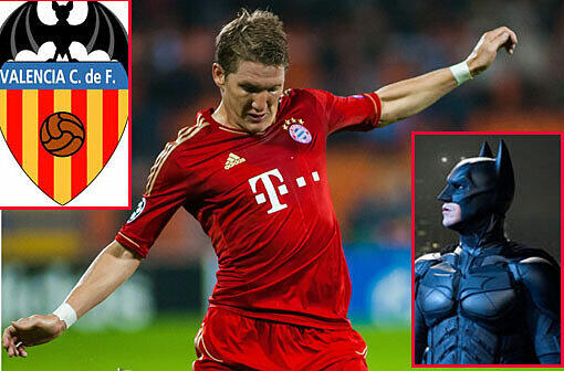 Schweinsteiger gegen Blutsauger: Die Bayern treffen am Dienstag auf Valencia &ndash; dem Klub mit der Fledermaus im Wappen. Die ist auch Vorbild für Comic-Held Batman
