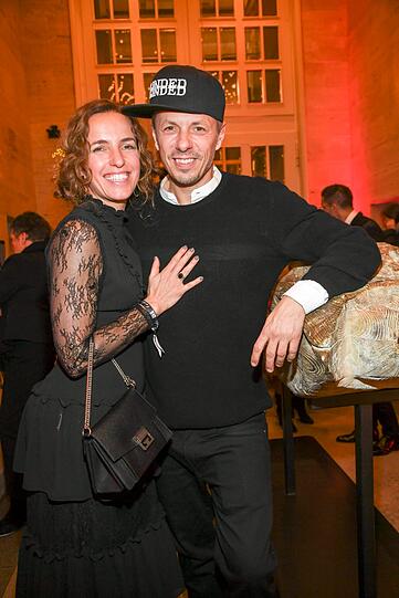 Michi Beck mit Frau Ulrike Fleischer.