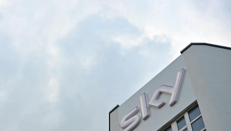 Das Logo des Bezahlsenders Sky in Unterföhring Das Logo des Bezahlsenders Sky in Unterföhring