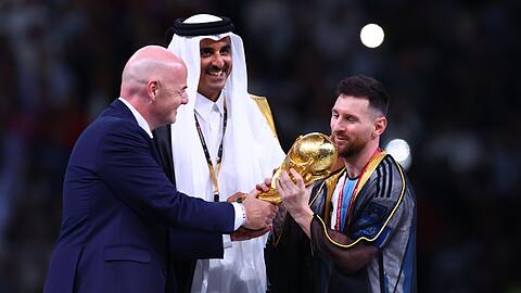 Schien selbst wenig begeistert von der Aktion: Argentiniens Kapitän Lionel Messi im Bischt.