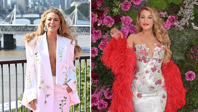 Immer ein Hingucker: Blake Lively in einem Tages-Outfit und im Abendkleid in London.