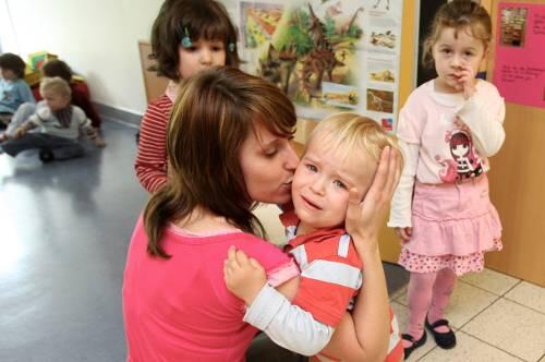 Erzieherin in einem Münchner Kindergarten.