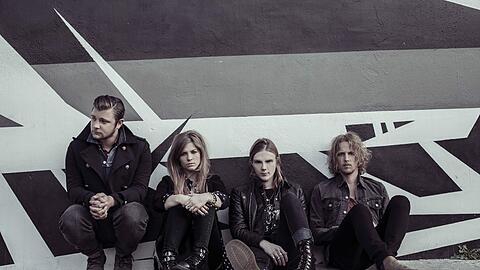 Die britische Band Kill It Kid.