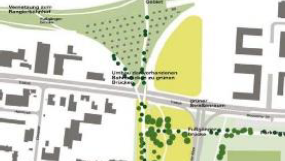 Der Plan für die Nord-Süd-Grünverbindung, wie sie einmal aussehen könnte.