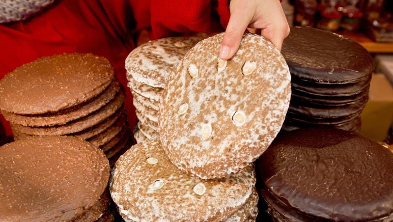 Lebkuchen auf dem Christkindlesmarkt in Nürnberg. Lebkuchen auf dem Christkindlesmarkt in Nürnberg.