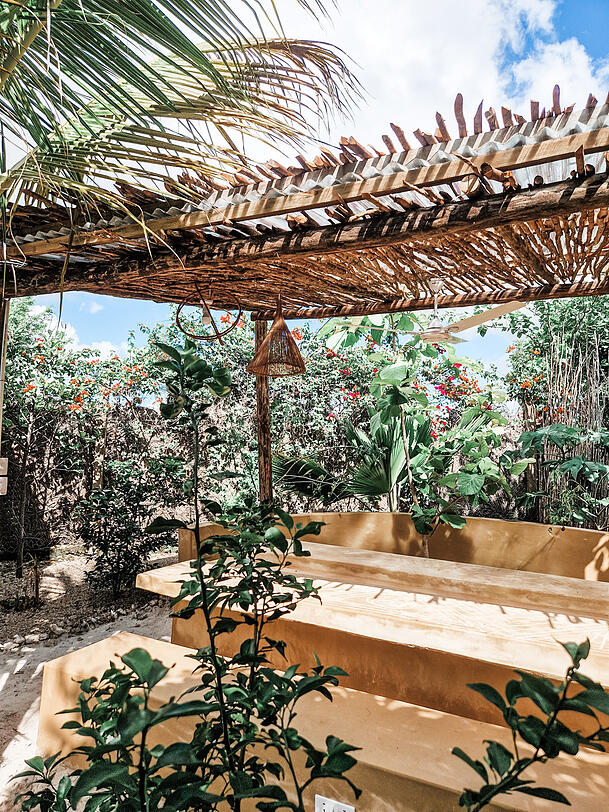 Ein Blick in den Garten. Ein Blick in den Garten.