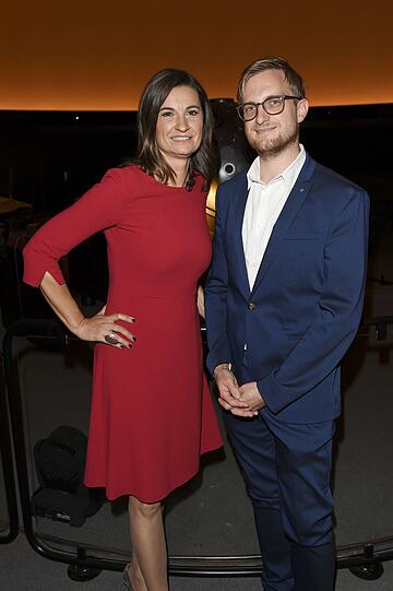 Tim Florian Horn, Direktor und Leiter des Zeiss-Großplanetariums und Inka Schneider.