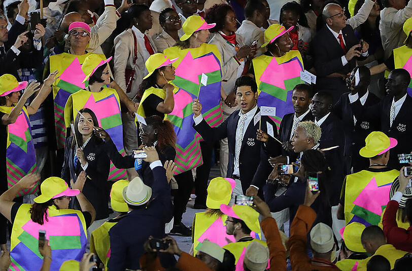 Beeindruckende Eröffnungsfeier der Olympischen Spiele in Rio. Die Bilder aus dem Maracana-Stadion.