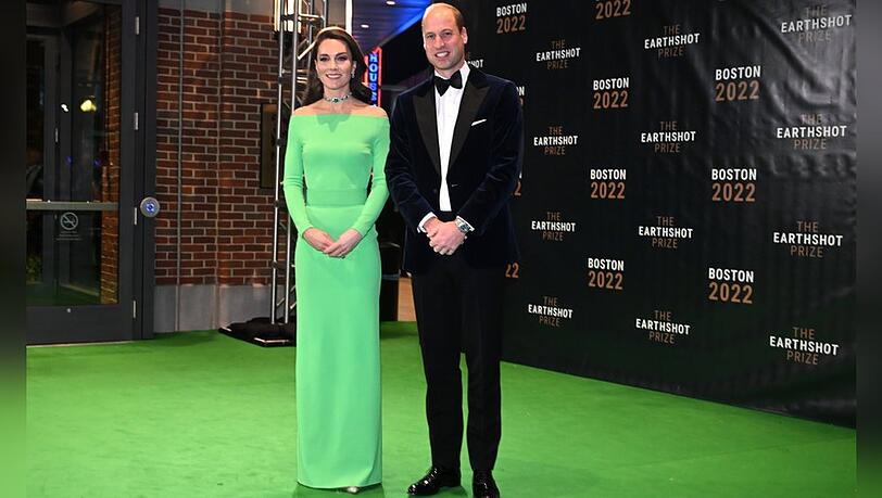 Prinz William und Prinzessin Kate bei der Verleihung der Earthshot Prize Awards in Boston.