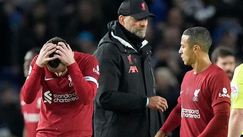 Der FC Liverpool und Jürgen Klopp unterlagen bei Brighton & Hove Albion mit 0:3.
