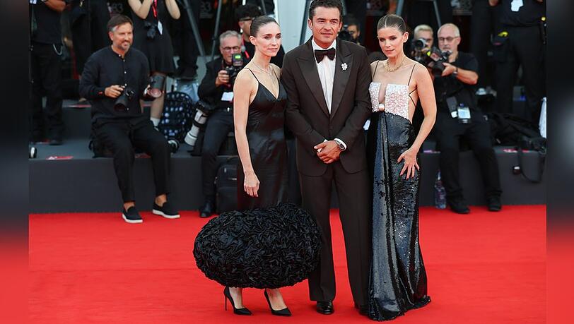 Rooney und Kate Mara gemeinsam mit Orlando Bloom in Venedig.