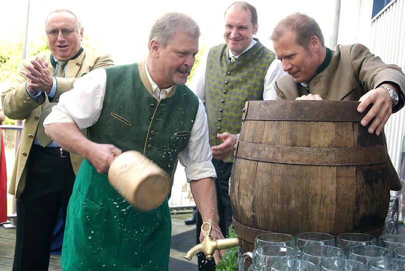 Die Brauerei hat zur Hacker-Pschorr-Oktoberfestbier-Probe geladen. Die Bilder