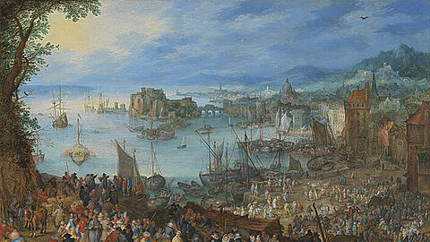Jan Brueghel d. Ä. malte "Großer Fischmarkt" im Jahr 1603.