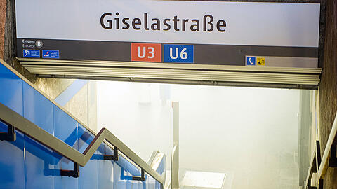 Der U-Bahnhof Giselastraße konnte zeitweise nicht angefahren werden. (Archivbild)