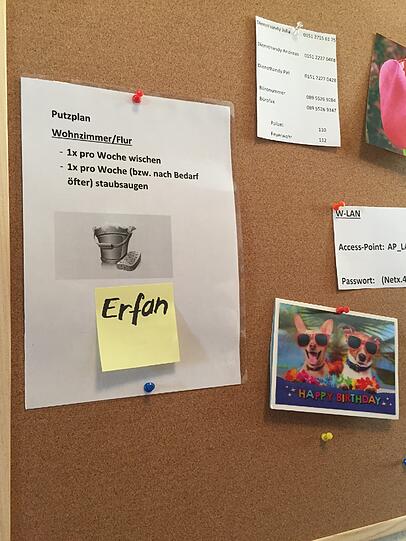 Jeder ist mal dran: In einer WG muss man sich halt organisieren.