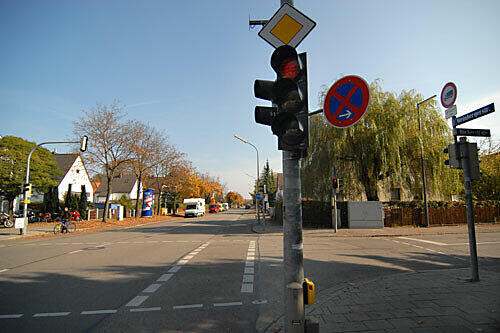Hier passierte es: Kreuzung Weinberger Straße/Bäckerstrasse in Pasing