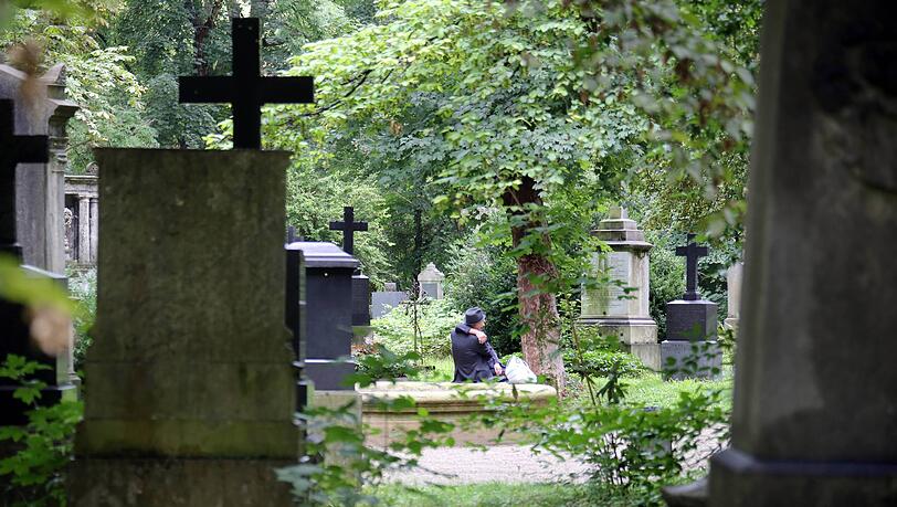 Alter Südfriedhof: Zwischen hohen Bäumen und Gestrüpp ruhen hier jahrhundertealte Gräber. Alter Südfriedhof: Zwischen hohen Bäumen und Gestrüpp ruhen hier jahrhundertealte Gräber.