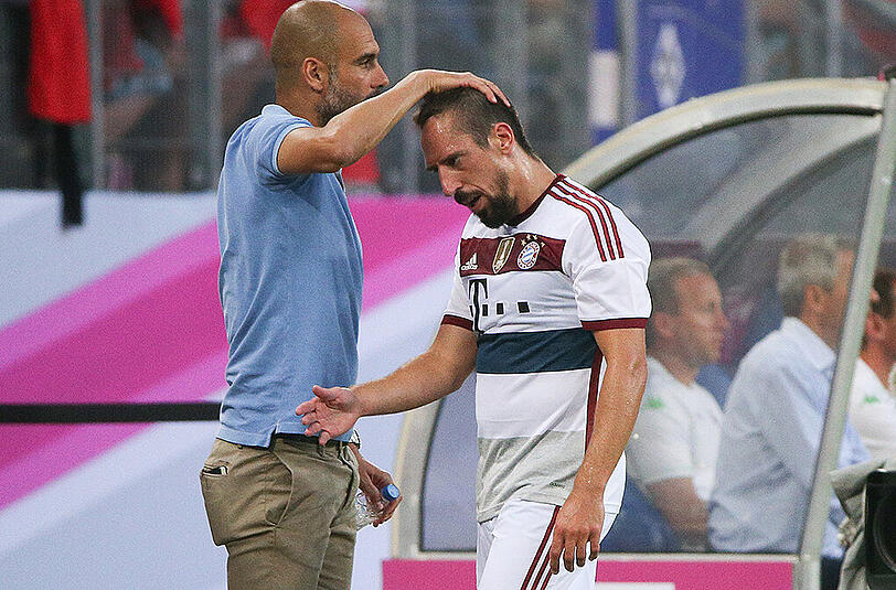Franck Ribéry kam in der Bundesliga nur zu einem Kurzeinsatz gegen den VfB Stuttgart.