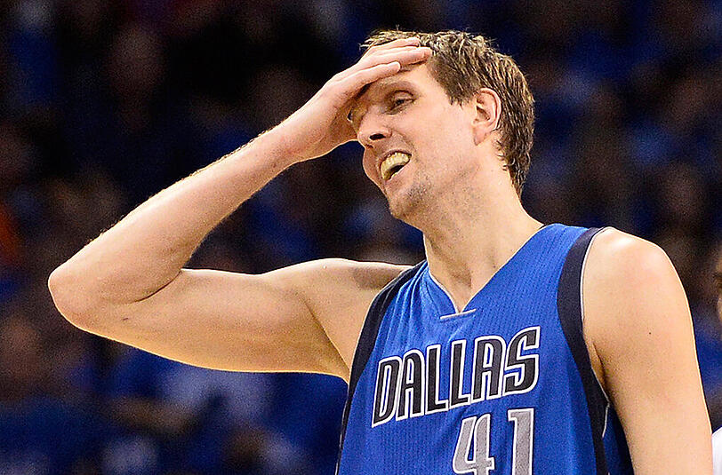 Das war's für Nowitzki. Gegen Oklahoma City Thunder konnten die Dallas Mavericks nur einen Sieg in der Serie holen.