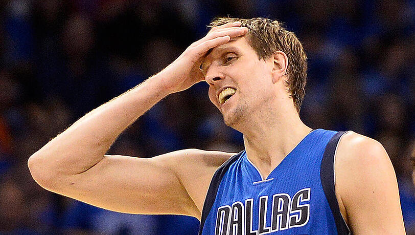 Das war's für Nowitzki. Gegen Oklahoma City Thunder konnten die Dallas Mavericks nur einen Sieg in der Serie holen. Das war's für Nowitzki. Gegen Oklahoma City Thunder konnten die Dallas Mavericks nur einen Sieg in der Serie holen.