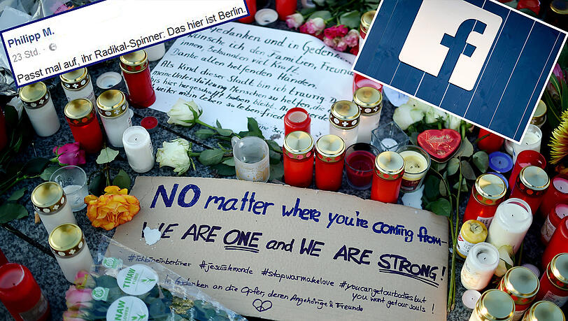 Mit diesem Facebook-Post reagiert der Berliner Philipp M. auf den Terroranschlag Mit diesem Facebook-Post reagiert der Berliner Philipp M. auf den Terroranschlag