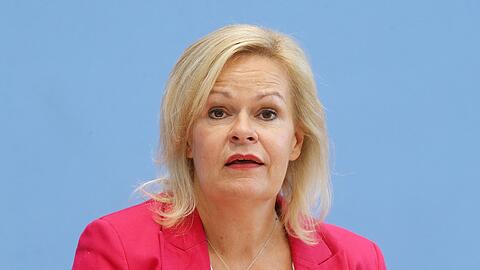 Nancy Faeser (SPD), Bundesinnenministerin.