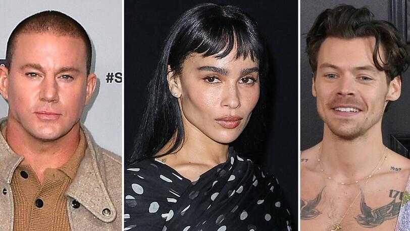 Channing Tatum (l.) war bis 2024 mit Zo&euml; Kravitz verlobt. Im August 2025 sah man sie erstmals vertraut mit Harry Styles.