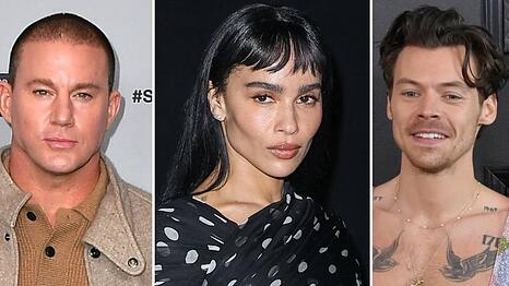 Channing Tatum (l.) war bis 2024 mit Zo&euml; Kravitz verlobt. Im August 2025 sah man sie erstmals vertraut mit Harry Styles.