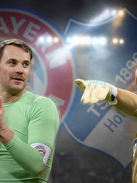 Das Torh&uuml;ter-Duell zwischen Manuel Neuer und Oliver Baumann steht nach Neuers Erkrankung auf der Kippe.