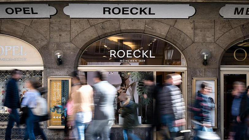 Roeckl-Geschäft in München. Das Unternehmen hat einen Antrag auf Insolvenz in Eigenverwaltung gestellt.