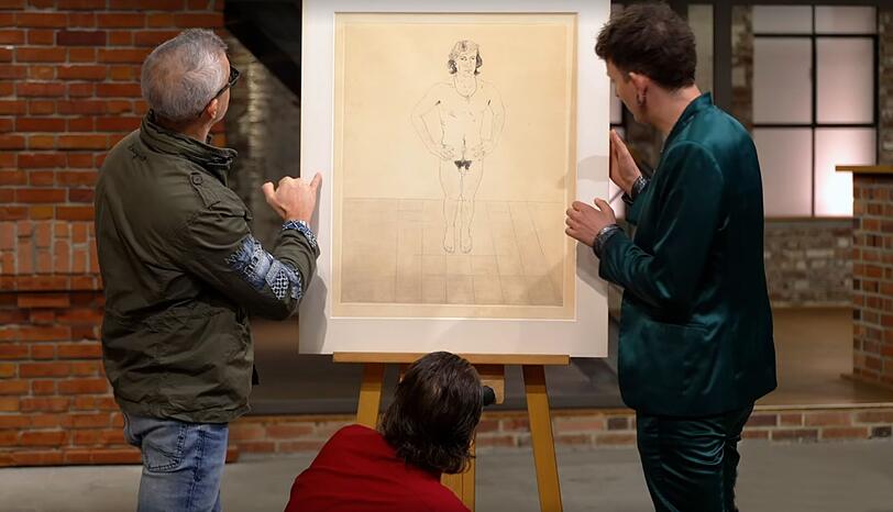 Verkäufer Josef Ohlert wollte eine Radierung des britischen Künstlers David Hockney verkaufen. Verkäufer Josef Ohlert wollte eine Radierung des britischen Künstlers David Hockney verkaufen.