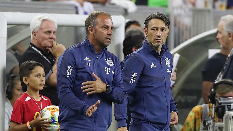 "Wir kommen immer mehr zueinander", sagt Hansi Flick (l.) über die Zusammenarbeit mit Cheftrainer Niko Kovac.