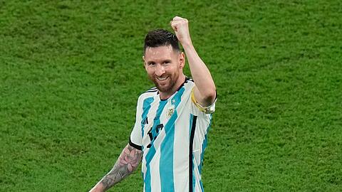 Messi traf zum ersten Mal in der K.o.-Runde einer Weltmeisterschaft.