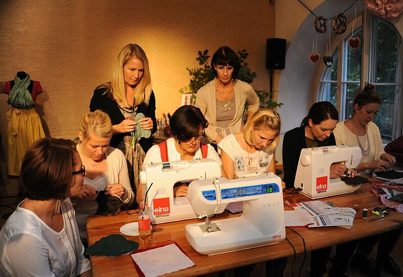 Kreatives Nähen, Basteln, Ratschen: Beim Kreativ-Event der "burda-style" wird jeder zu handwerklichem Talent inspiriert.