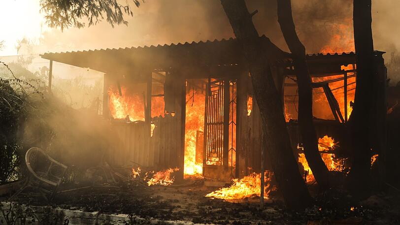 In Griechenland wüten heftige Waldbrände. Mindestens 50 Menschen kamen bereits ums Leben.