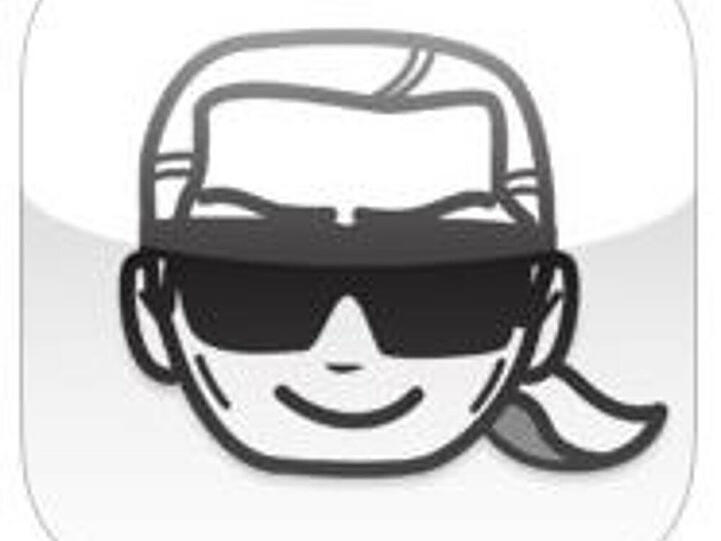 Dieses Lagerfeld-Smiley lässt sich mit der App "emotiKarl" per WhatsApp verschicken