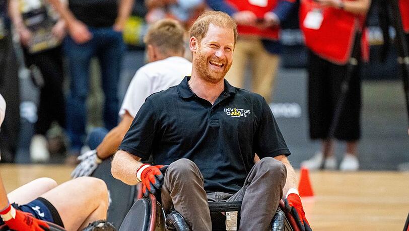 Prinz Harry bei einem Invictus-Games-Event im Juli 2026. Prinz Harry bei einem Invictus-Games-Event im Juli 2026.