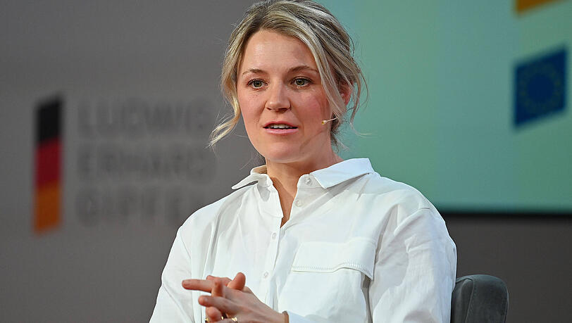 Miriam Neureuther macht sich für eine Münchner Unternehmerin stark.