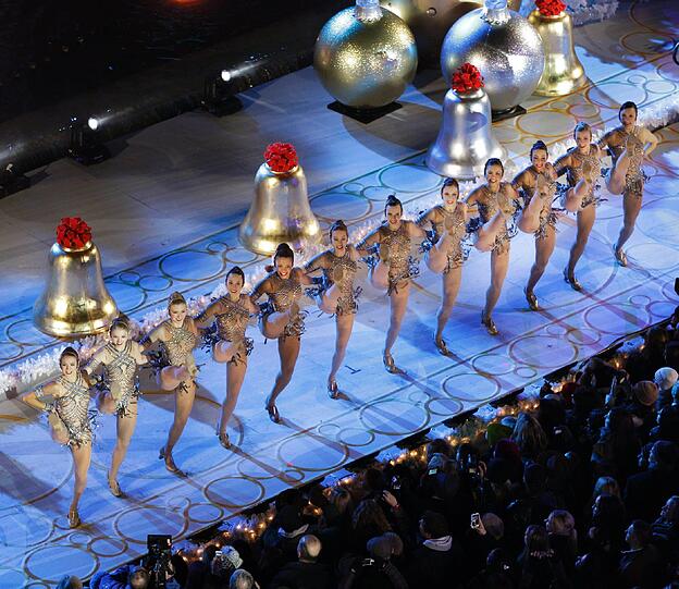 Für eine tänzerische Einlage sorgten die Radio City Music Hall Rockettes.
