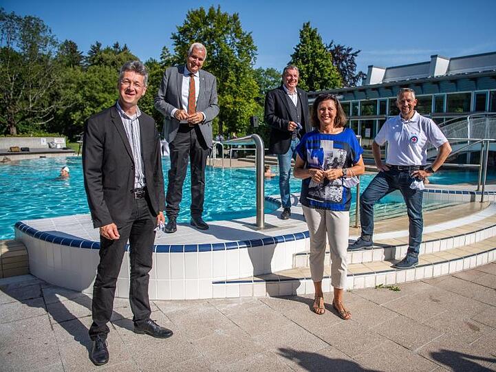 Kampagnenstart "Bayern Schwimmt". Foto: Lino Mirgeler/dpa