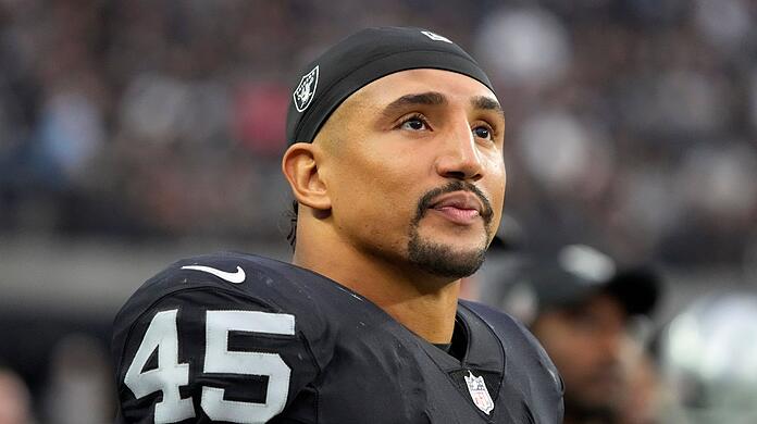 Der Stuttgarter Jakob Johnson spielt für die Las Vegas Raiders.