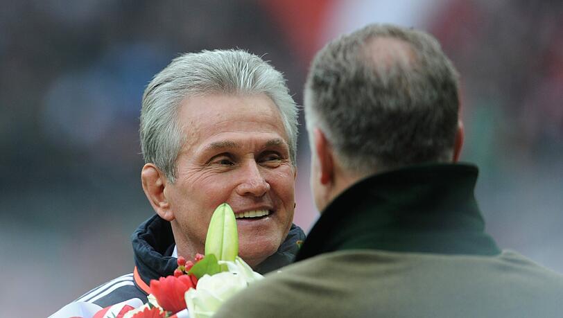 Der Bayern-Coach nach seinem Jubiläumsspiel: "Die Mannschaft hat das gut gemacht und schöne Tore geschossen." Der Bayern-Coach nach seinem Jubiläumsspiel: "Die Mannschaft hat das gut gemacht und schöne Tore geschossen."