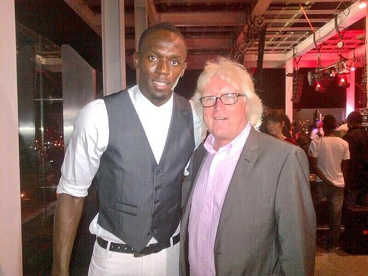 Winni Schäfer hat auf Jamaika auch schon Sprint-Superstar Usain Bolt (l.) getroffen.