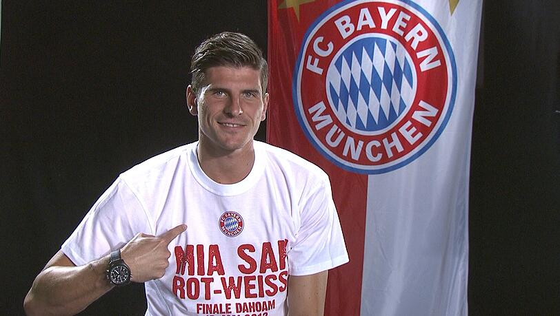 Bayern-Stürmer Mario Gomez. Bayern-Stürmer Mario Gomez.
