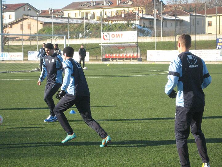 Die Löwen im Trainingslager in Brescia.